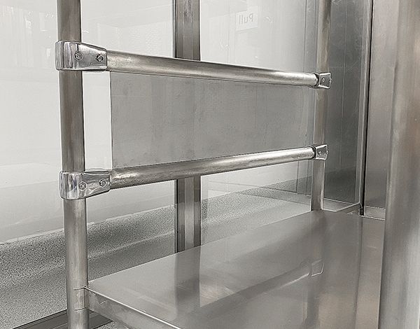 Knock-down design for flat packing Extra reinforcement for stability
