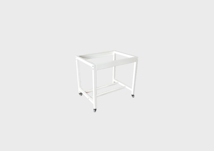 Roller support frame, free movement
