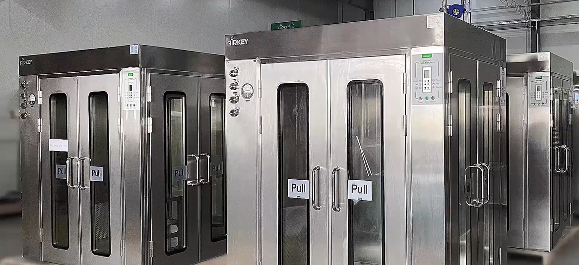 VHP pass box with two or three doors available Pass through to wherever in need