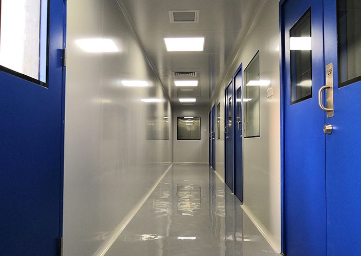 Hermetic cleanroom door