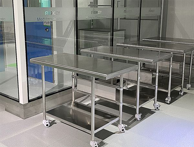 Stainless sheet, chemical resistant, easy to clean