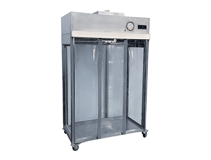 Vertical laminar air flow