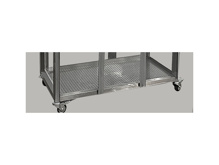 Perforated plate for balancing air pressure