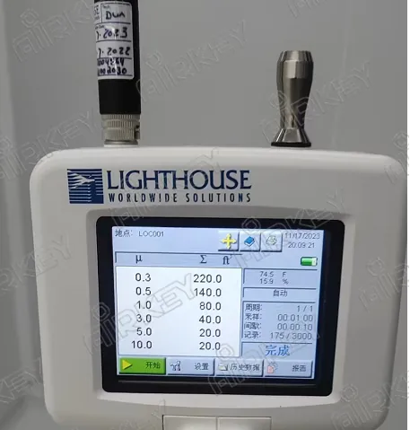 Test Cleanroom Temperature
