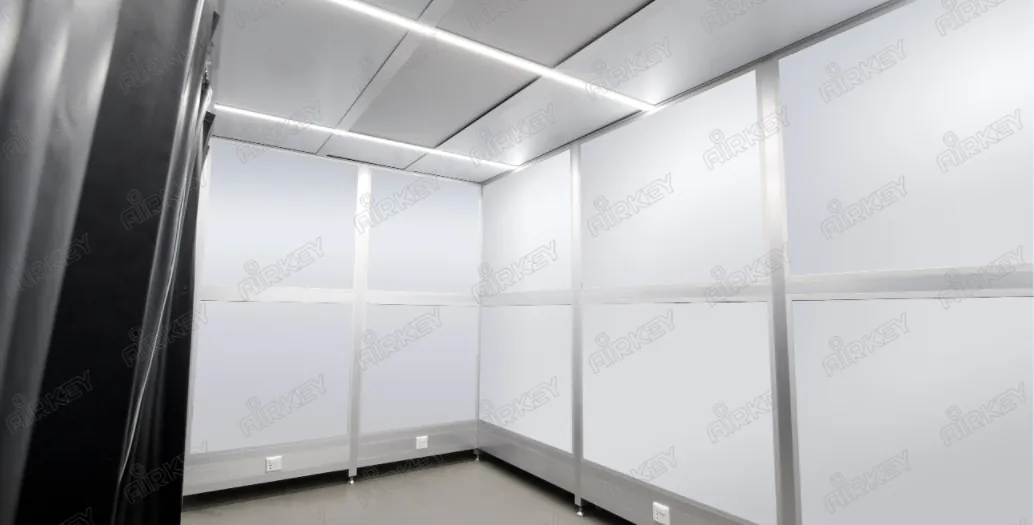 black ESD PVC strip doors Modular Cleanroom