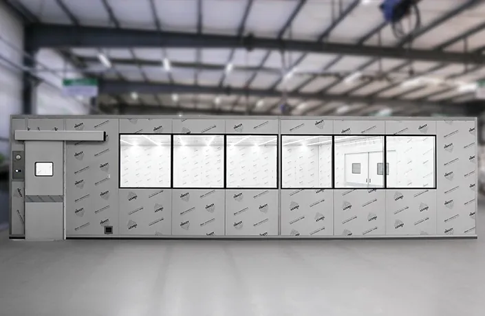 ISO8 3D Modeling Large-span Modular Cleanroom