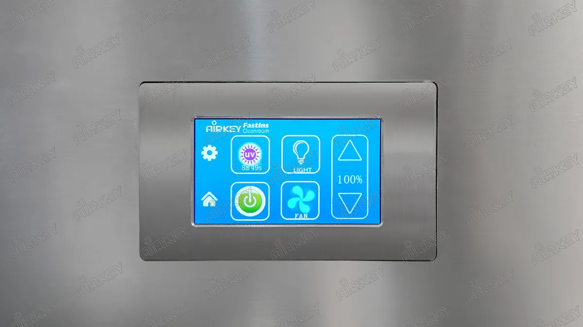 Control panel of laminar air flow.