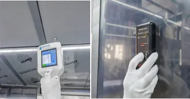 Cleanroom Testing ESD test and particle count test