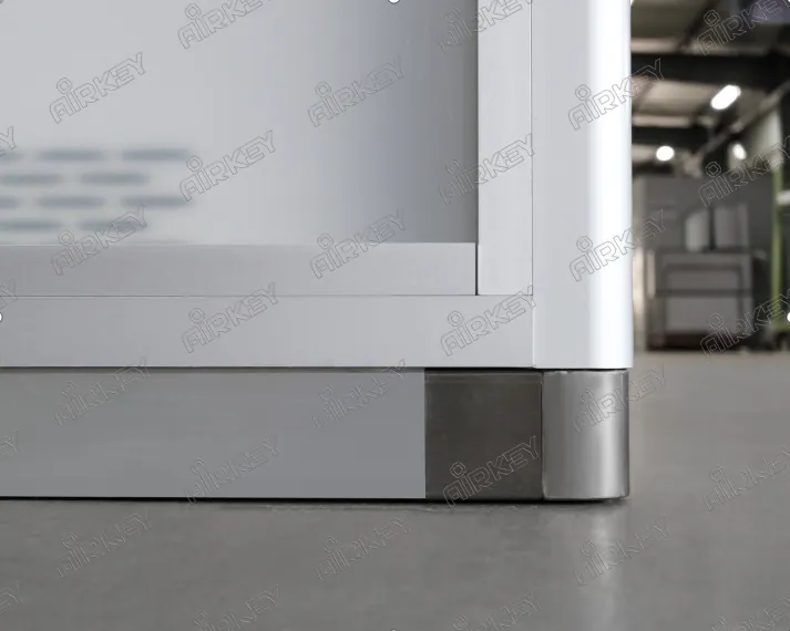 rounded corner structure of modular cleanroom