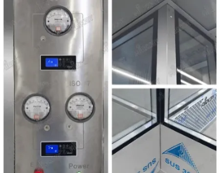 Intelligent control panel & FFU on the top of modular cleanroom