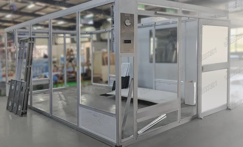 Modular Cleanroom Equipped with sliding doors