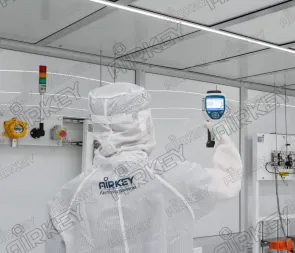 On-site testing semiconductor cleanroom performance