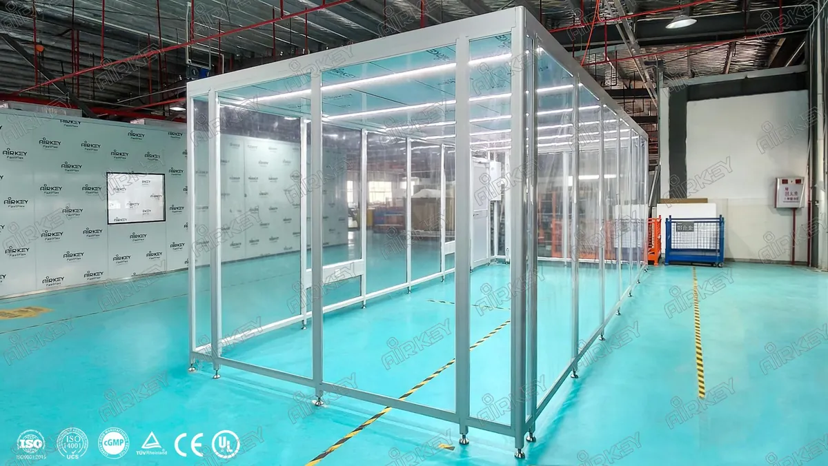 Softwall modular cleanroom installed in Arizona laboratory