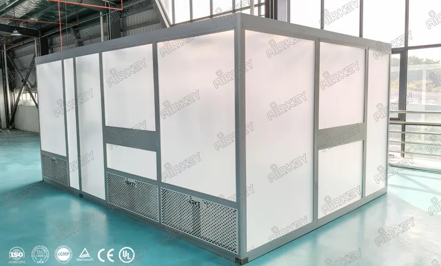 ISO 7 Pharmaceutical Modular Cleanroom for Foam Formulation Manufacturing in the USA