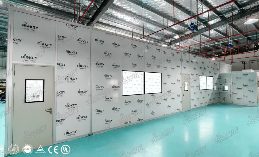 Russia Semiconductor Chip Production Modular Cleanroom Project for ISO 8 Manufacturing