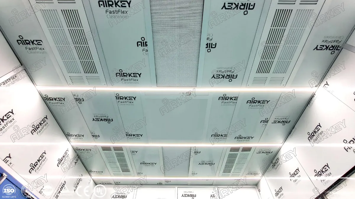 Factory-built modular cleanroom for laser industry applications